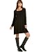 Pink Rose Long-Sleeve Banded-Bottom Dress