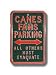 Miami Hurricanes Others must Evacuate Parking Sign