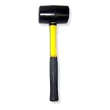 8-Oz Rubber Mallet - Fiberglass Handle - Textured Grip