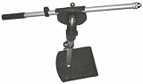 Dual Desk Microphone Mic Boom Stand - Drum/Amp - Heavy Duty - Holds Large Microphones