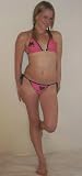 HUSTLER BIKINIS - PINK BIKINI - PINK STRING BIKINI - OFFICIAL 'SHE DEVIL' BIKINI BY HUSTLER FASHIONS - NEW PINK BIKINI 2012