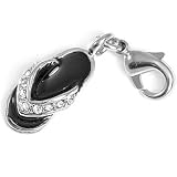 charms Charms Anhänger für Bettelarmband FlipFlop schwarz mit Strass Erfahrungsbericht