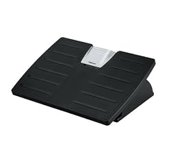 Fellowes Premium Ergonomic Foot Rest Office Suites - Locks - 5.62" Adjustment - Tilt - 17.5" x 13.12" x 4.38" - Silver, Black