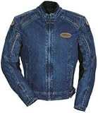 TOURMASTER/CORTECH DSX DENIM MOTORCYCLE JACKET BLUE SIZE:LRG