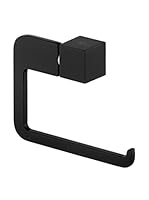 Bisk Portarollos Baño Futura Negro