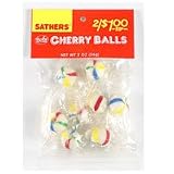 Sathers Bobs Cherry Flavored Candy Balls - 2 Oz/ Bag, 12 ea