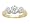 1.00 ct Bezel-set Trio Diamond Band