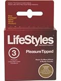 Lifestyles Pleasure Tipped Dual Pleasure - Lubricated Condoms, 3 Pack