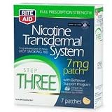 Rite Aid Nicotine Transdermal System, Step Three, 7 mg Patch 7