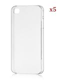5 pcs diy Crystal Clear Hard Cover Case for Apple Iphone 4/4s -----by beautycasediy