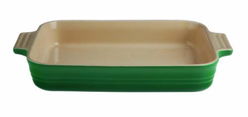 Le Creuset Stoneware 12-1/2-by-9-1/2-Inch Dish Fennel