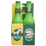Tuffies Silly Squeakers Beer Bottles Hiney and O'Drools 2 Pack Dog Toy (2 pack-5 1/4'' x 2 3/4'' x 10'')