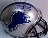 Lem Barney Autographed Detroit Lions Mini Football Helmet with "HOF 92" Inscription