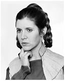 Star Wars Contemplative Leia Black and White Print