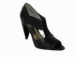 POUR LA VICTOIRE Brie Lezard Patent Pump in Black