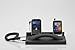 Native Union Curve Twin Handset w/ Tablet Slot Base MM02T-BLK-ST - Black Soft Touch