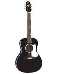 Musical Instruments: The Loar LO-16-BK Flat Top Acoustic Guitar, L-00 Body, Black - The Loar