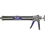 Newborn 624-GTS Bulk/Sausage Deluxe Smooth Hex Rod Caulking Gun with Comfort Grip, 24 oz. Bulk/10-20 oz. Sausage Packs, 14:1/7:1 Thrust Ratio