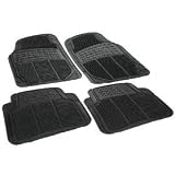 Front & Rear Car Truck SUV Premium Vinyl Floor Mats - Black