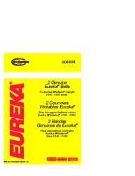 Whirlwind Belts. Eureka Part #60440A