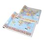 American Map&reg; Cleartype&reg; Full-Color Rolled U.S. and World Political Paper Map Set