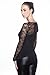 Emma's Mode Junior Upper Sheer Lace Back Top