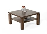 Presto mobilia 10122 Couchtisch Chuck ca. 78 x 78 x 44 cm Nussbaum