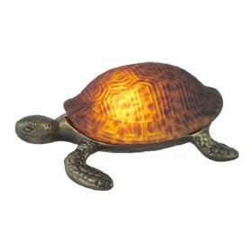 Tiffany Style Sea Tortoise-Amber Stained Glass