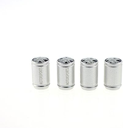 MJACK 4Pcs Chrome Tire Stem Valve Caps