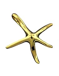 925 Silver Yellow Gold Plated Starfish Pendant Hawaiian Silver Jewelry