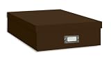 Pioneer 14-3/4-Inch by 13-Inch by 3 3/4-Inch Cocoa Brown Scrapbooking Storage Boby