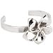 Sterling Silver 925 Cubic Zirconia FLOWER BLOOM Toe Ring