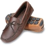 Minnetonka Men's Double Bottom Cowhide Driving Moc Chestnut Lariat