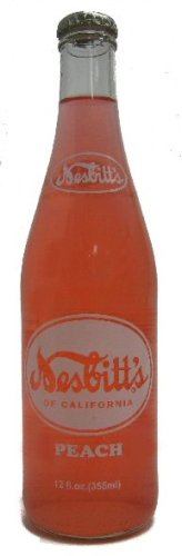 Nesbitts of California Peach Soda 12 Pack by Orca Beverage Soda Works