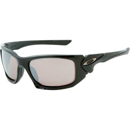 Oakley Men's Scalpel Polarized Sunglasses,Polished Black Frame/Black Rose Iridium Lens,one size