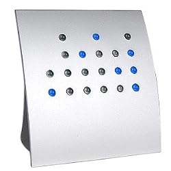Crystal Blue Powers of 2 BCD and Direct Binary Clock (Silver w/Blue LEDs)