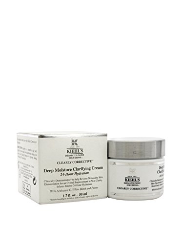 Kiehl's Clearly Corrective Deep Moisture Clarifying 24-Hour Hydration Cream for Unisex, 1.7 Ounce