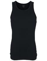 Ralph Lauren Mens Underwear Ribbed Vests 3Pack Black