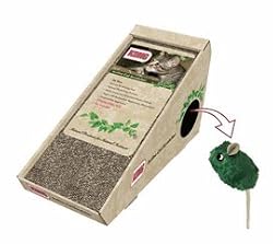 KONG Naturals Incline Scratcher with Toy Cat Toy