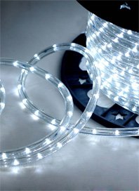 110V 166 LED Cool White LED Rope Light Package - Premium Grade