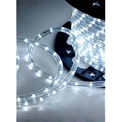 Cool White 6.6 FT 12V LED Rope light Kit, 1.0" LED spacing, Christmas Lighting, Outdoor rope light
