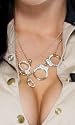 Rhinestone Handcuff Necklace from Silvermoon