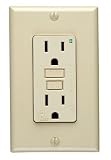 RECEPT GFCI W/WALPLT IV