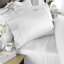Bamboo Sheet Set - Queen White 1000 Thread Count Cotton Sheet Set