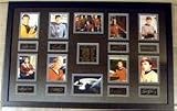 Star Trek Original Series Cast Laser Signatures framed and matted 22x34 William Shatner Captain Kirk