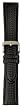 Hadley-Roma Men's MSM840RA-200 20-mm Black Carbon Fiber with Leather Backing Watch Strap