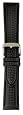 Hadley-Roma Men`s MSM840RA-200 20-mm Black Carbon Fiber with Leather Backing Watch Strap