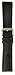 Hadley-Roma Men's 18-mm Black Carbon Fiber With Leather Backing Watch Strap #MSM840RA-180