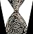 jacob alex #38601 Classic Necktie Black & Brown Floral Ties WOVEN JACQUARD Silk Men's Suits Tie