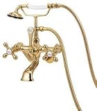 World Imports Elizabethan Classics TW34CP Tub Filler With Handshower And Metal Cross Handles, Chrome 31yS3OwiHYL. SL160 World Imports Elizabethan Classics TW34CP Tub Filler With Handshower And Metal Cross Handles, Chrome